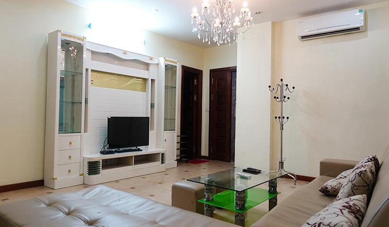 Bright 4 bedrooms serviced apartment in Ba Dinh to rent