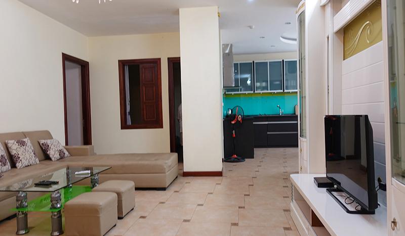 Bright 4 bedrooms serviced apartment in Ba Dinh to rent