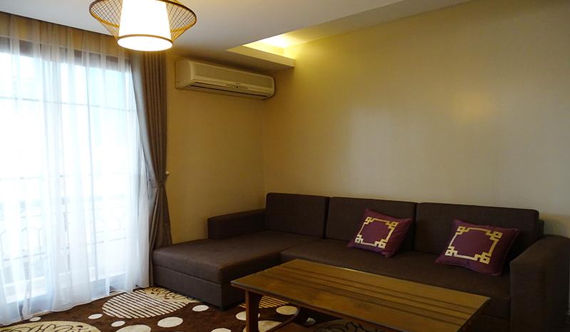 full furnished two-bedroom apartment for rent in Dao Tan, Ba Dinh