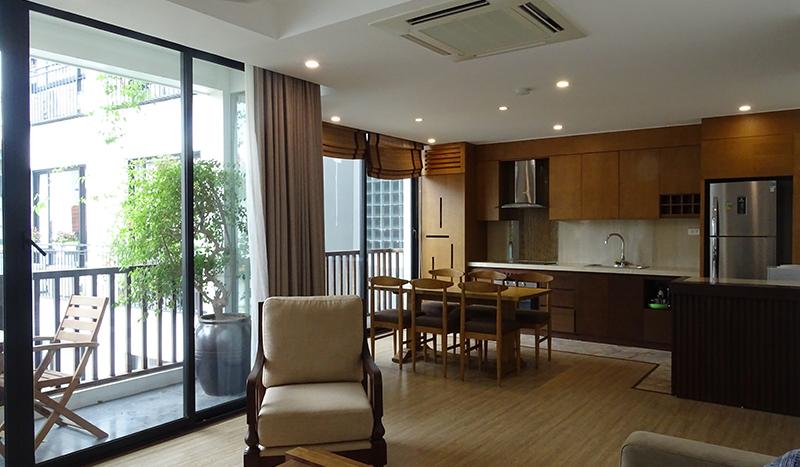 high-quality three-bedroom apartment in Tay Ho, Xuan Dieu