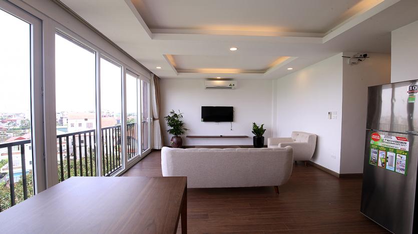 Open-view two-bedroom serviced apartment Westlake, Hanoi