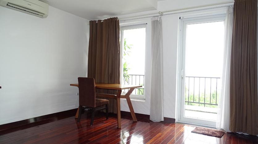 Three-bedroom serviced apartment Tay Ho with lake-viewed balcony