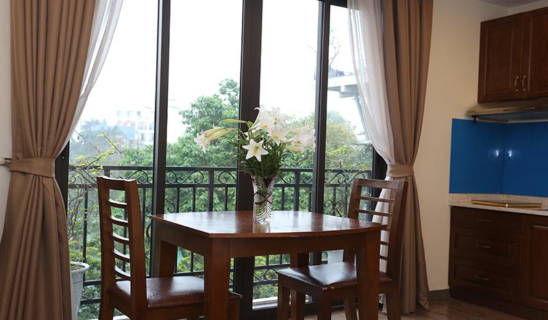 Beautiful open view studio apartment Tay Ho very bright