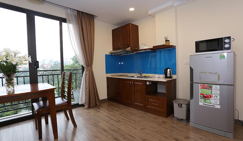 Beautiful open view studio apartment Tay Ho very bright