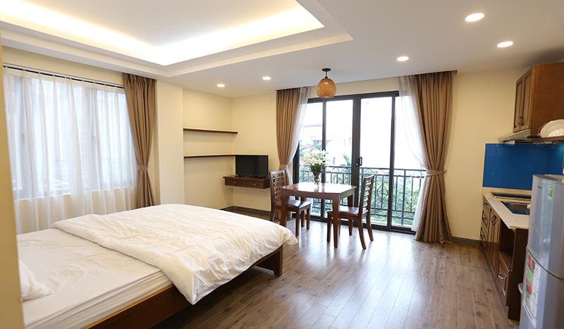 Beautiful open view studio apartment Tay Ho very bright