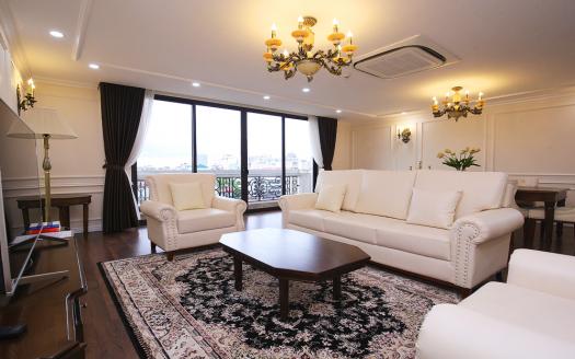 Hanoi downtown furnished apartment with 3 bedrooms to let