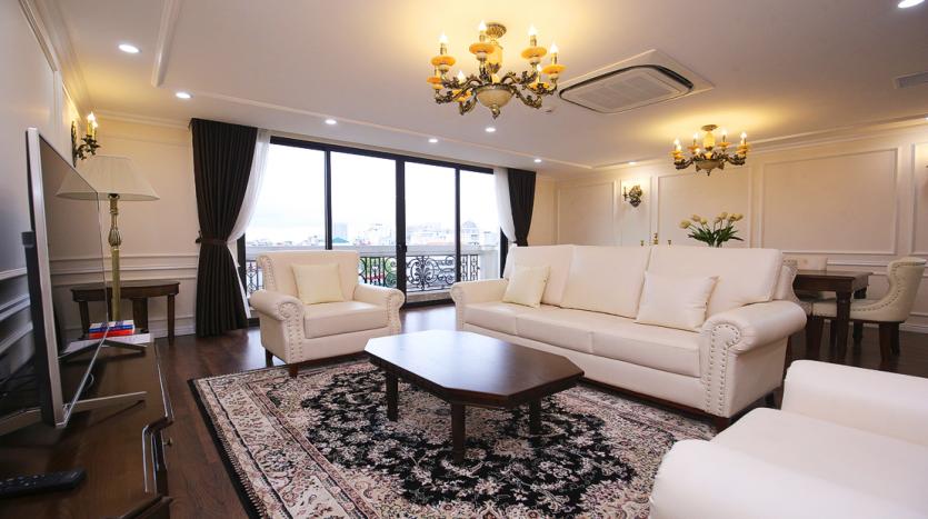 Hanoi downtown furnished apartment with 3 bedrooms to let