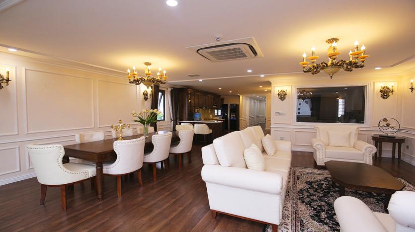 Hanoi downtown furnished apartment with 3 bedrooms to let