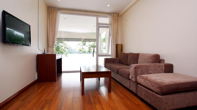 ground floor two-bedroom apartment Tay Ho Hanoi lake view