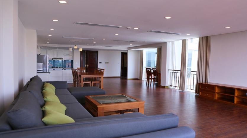 luxurious three-bedroom apartment for rent with lake view Tay Ho