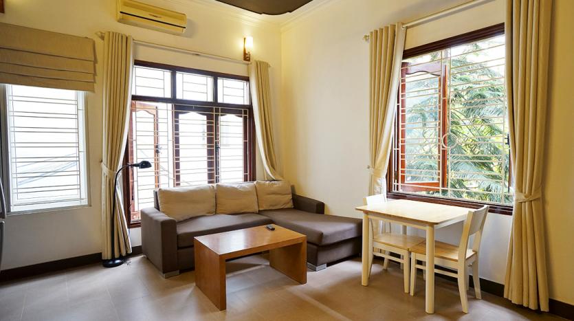 one-bedroom budget serviced apartment for rent Tay Ho Hanoi