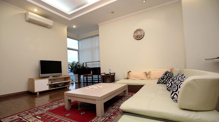 open view three-bedroom apartment for rent Ciputra Hanoi