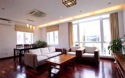 2-bedroom serviced apartment for rent Xuan Dieu Tay Ho Hanoi