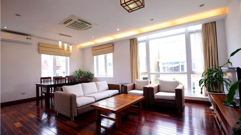 2-bedroom serviced apartment for rent Xuan Dieu Tay Ho Hanoi