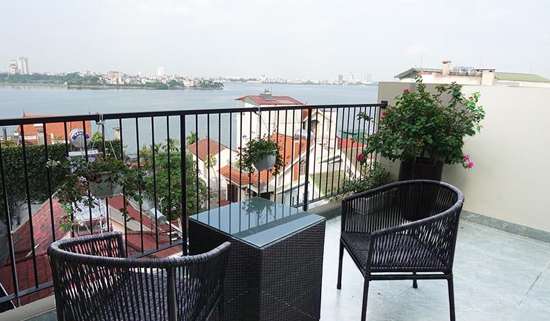 two-bedroom serviced apartment with lake view in Tay Ho