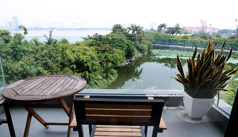 two-bedroom serviced apartment with lake view in Tay Ho