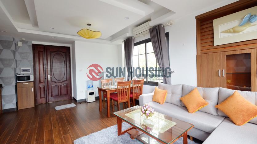 One-bedroom apartment in Ba Dinh with a large garden style terrace