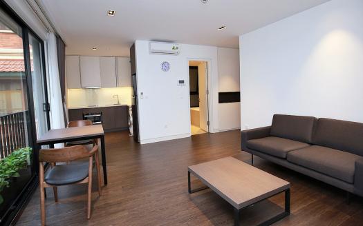 One-bedroom serviced apartment Westlake | Modern coffee brown designed