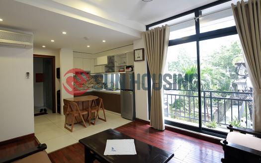 One-bedroom serviced apartment Westlake Hanoi.