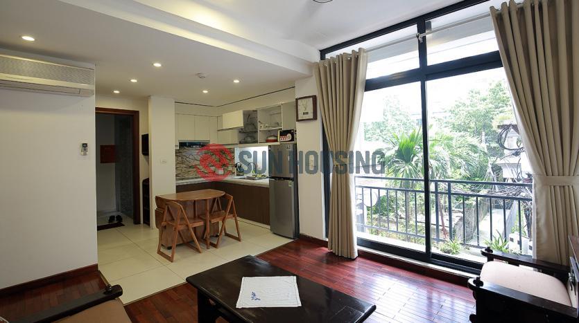 One-bedroom serviced apartment Westlake Hanoi.