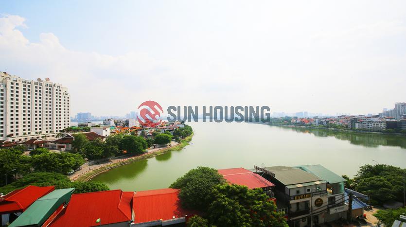 Scandinavian two-bedroom serviced apartment Westlake, Hanoi, lake view