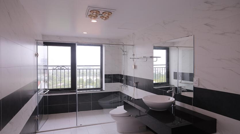 Furnished 3-bedroom duplex in Tay Ho with Lake view balcony