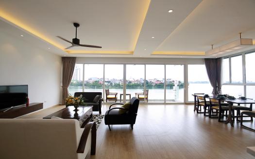 luxurious furnished open view lake view 3-bedroom apartment for rent in Quang An Tay Ho Hanoi
