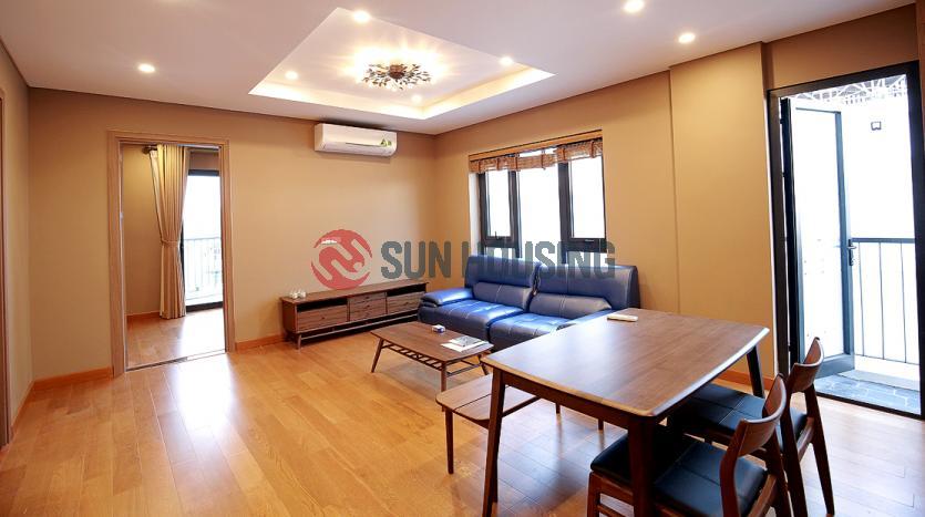 Industrial 2-bedroom apartment in Tay Ho | Balcony open city view