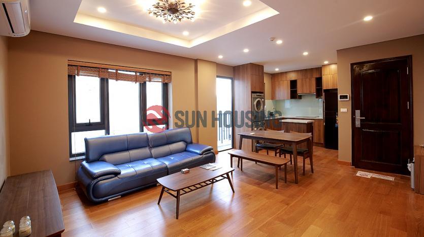 Industrial 2-bedroom apartment in Tay Ho | Balcony open city view