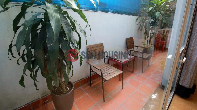 Elegant 2-bedroom apartment in Tay Ho with a small patio on the 1st floor