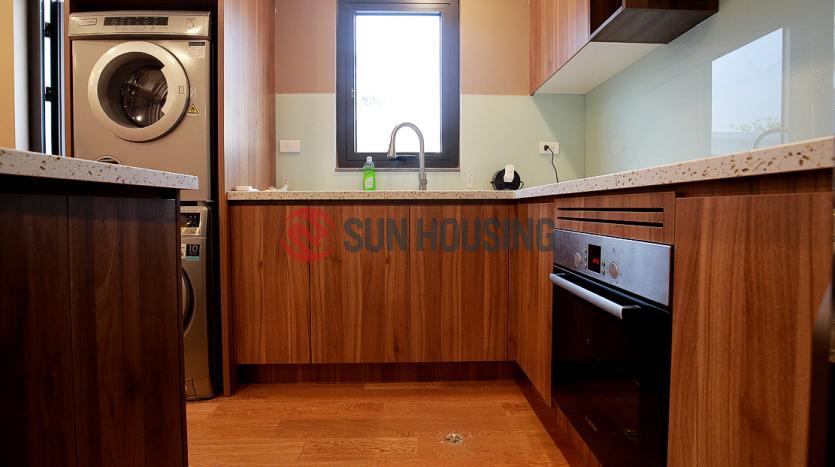 Industrial 2-bedroom apartment in Tay Ho | Balcony open city view