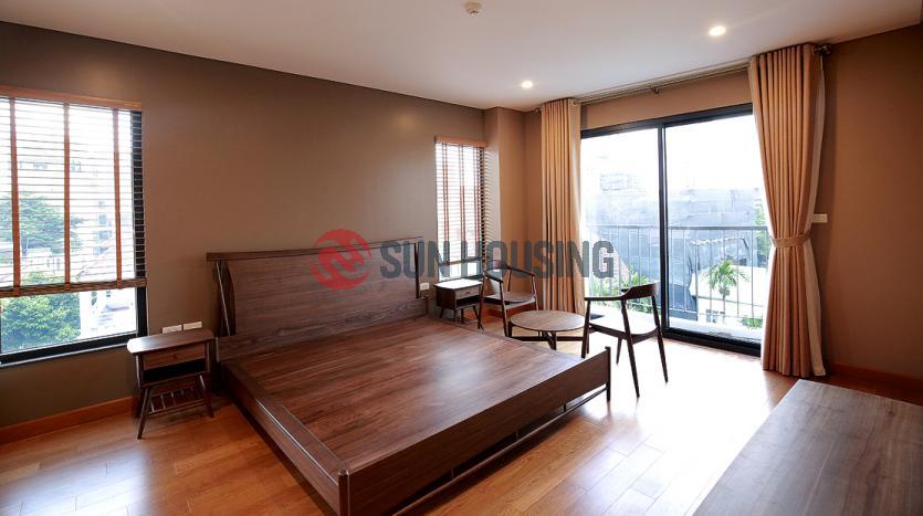 Industrial 2-bedroom apartment in Tay Ho | Balcony open city view