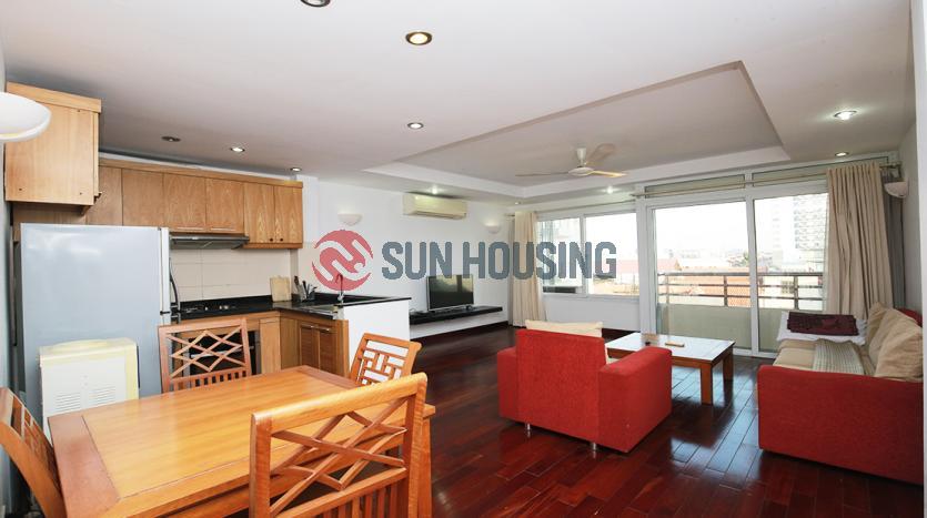 Two-bedroom serviced apartment Westlake Hanoi with balcony