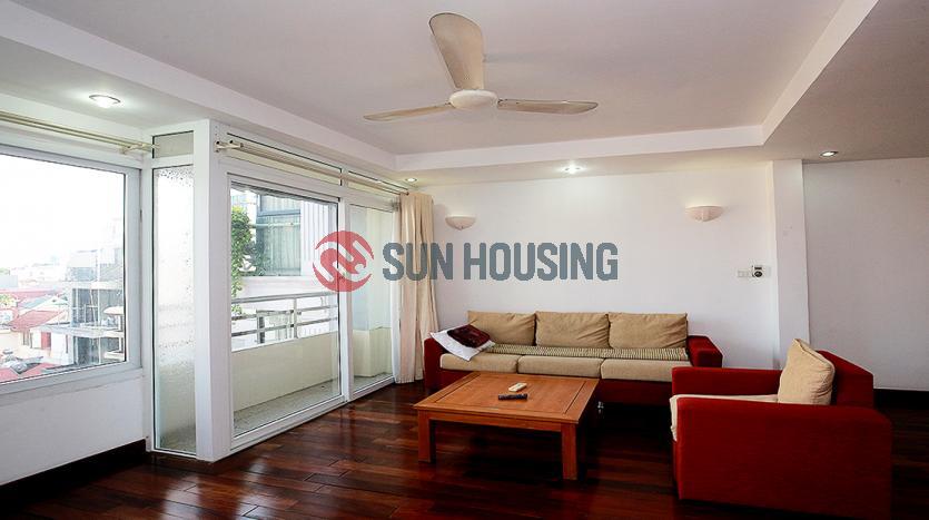 Two-bedroom serviced apartment Westlake Hanoi with balcony