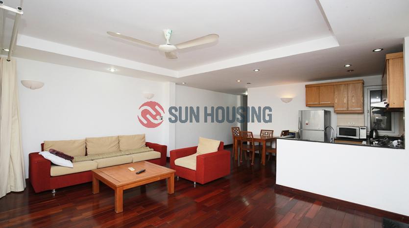 Two-bedroom serviced apartment Westlake Hanoi with balcony