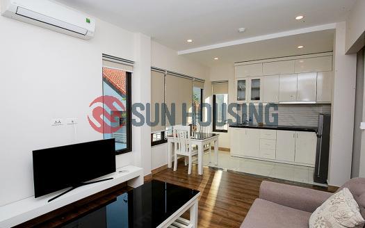 One-bedroom serviced apartment Westlake Hanoi modern and bright.