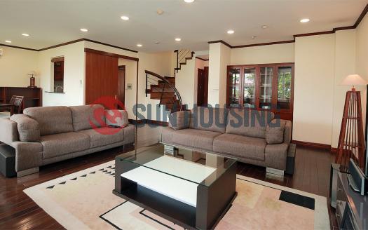 Elegant serviced duplex apartment three bedrooms near Westlake Hanoi