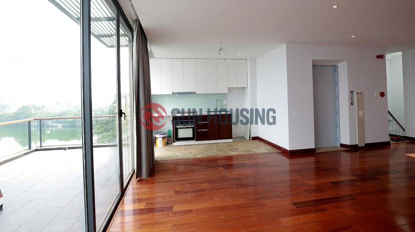 Bright serviced apartment penthouse one bedroom Westlake Hanoi