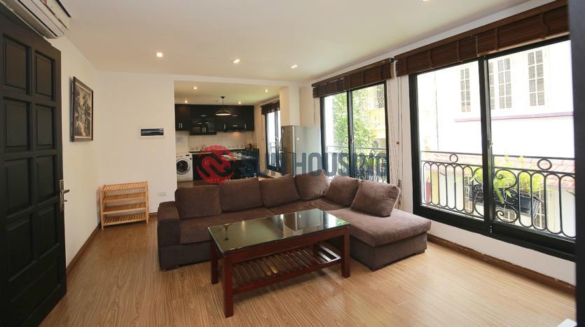 Furnished two-bedroom serviced apartment Westlake Hanoi.