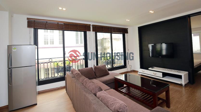 Furnished two-bedroom serviced apartment Westlake Hanoi.