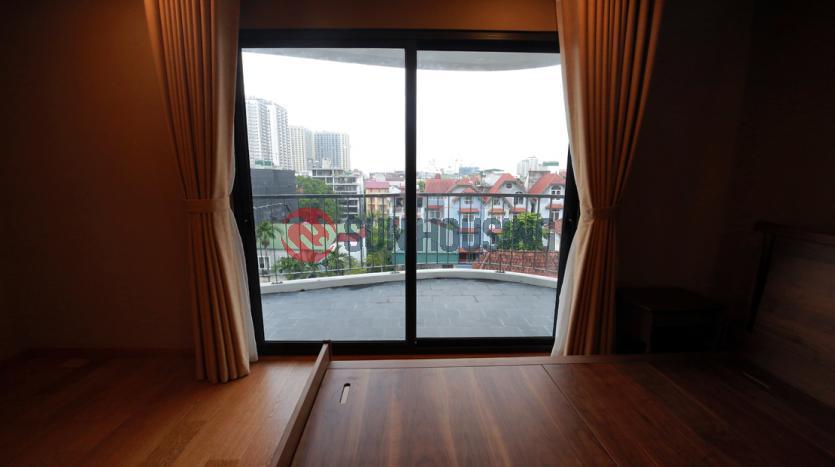 Industrial 2-bedroom apartment in Tay Ho | Balcony open city view