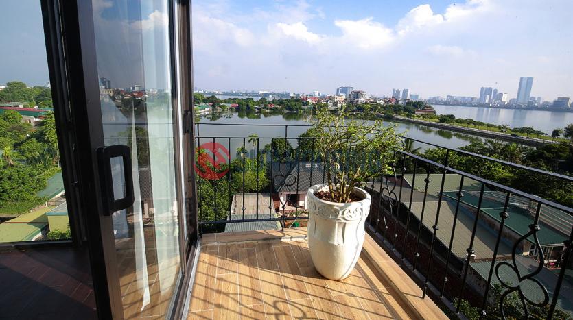 Spacious serviced penthouse apartment Westlake Hanoi two bedrooms lake view