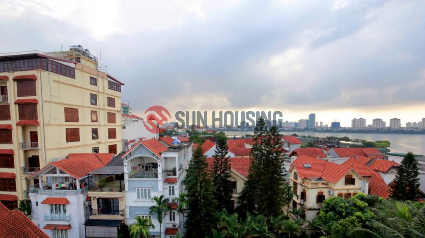 Industrial 2-bedroom apartment in Tay Ho | Balcony open city view