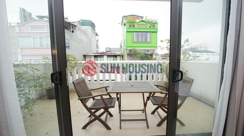 Studio serviced apartment Hoan Kiem, Hanoi for rent with balcony