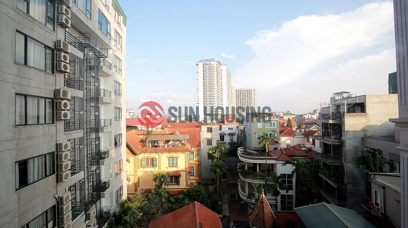 Two-bedroom serviced apartment Westlake Hanoi with balcony