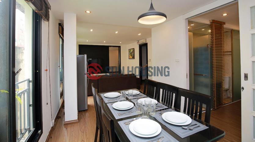 Furnished two-bedroom serviced apartment Westlake Hanoi.