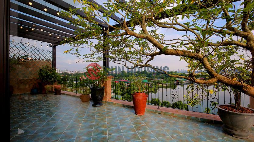 Spacious serviced penthouse apartment Westlake Hanoi two bedrooms lake view