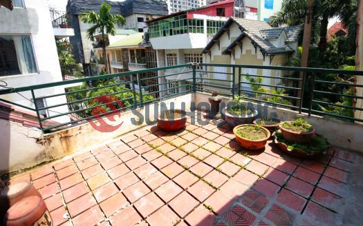 Renovated house for lease in Tay Ho with 5 bedrooms and bright terrace