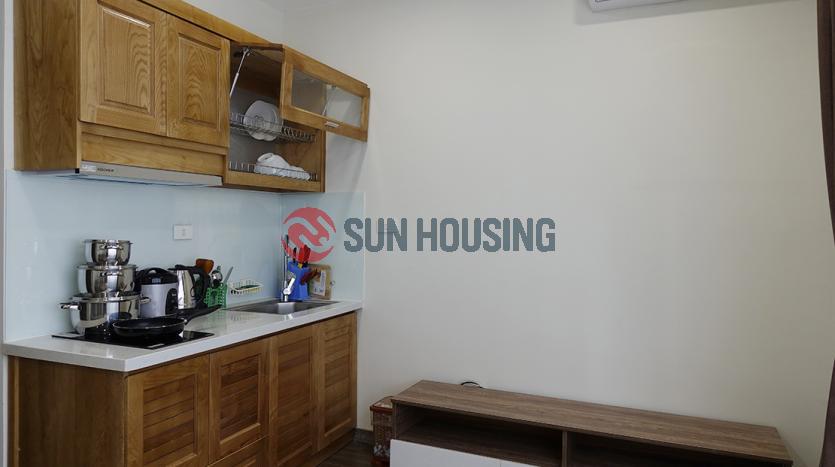 Elegant one-bedroom apartment in Ba Dinh district with new furniture, very bright and lovely