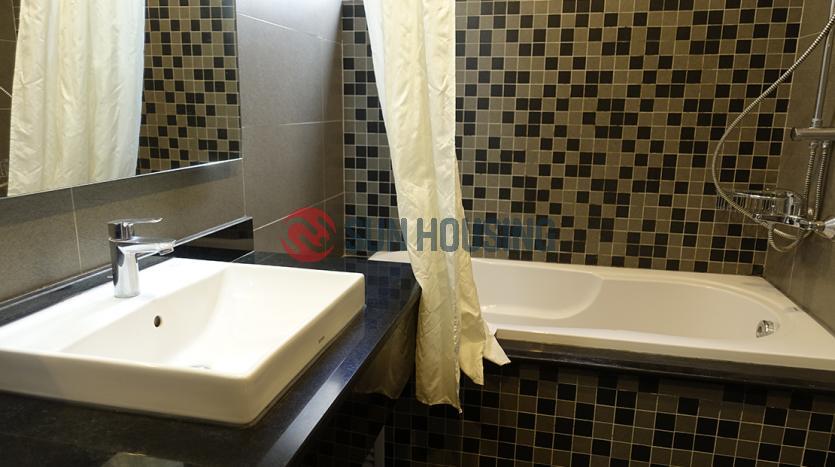 Serviced apartment in Ba Dinh to let, furnished, two bedrooms, lots of light